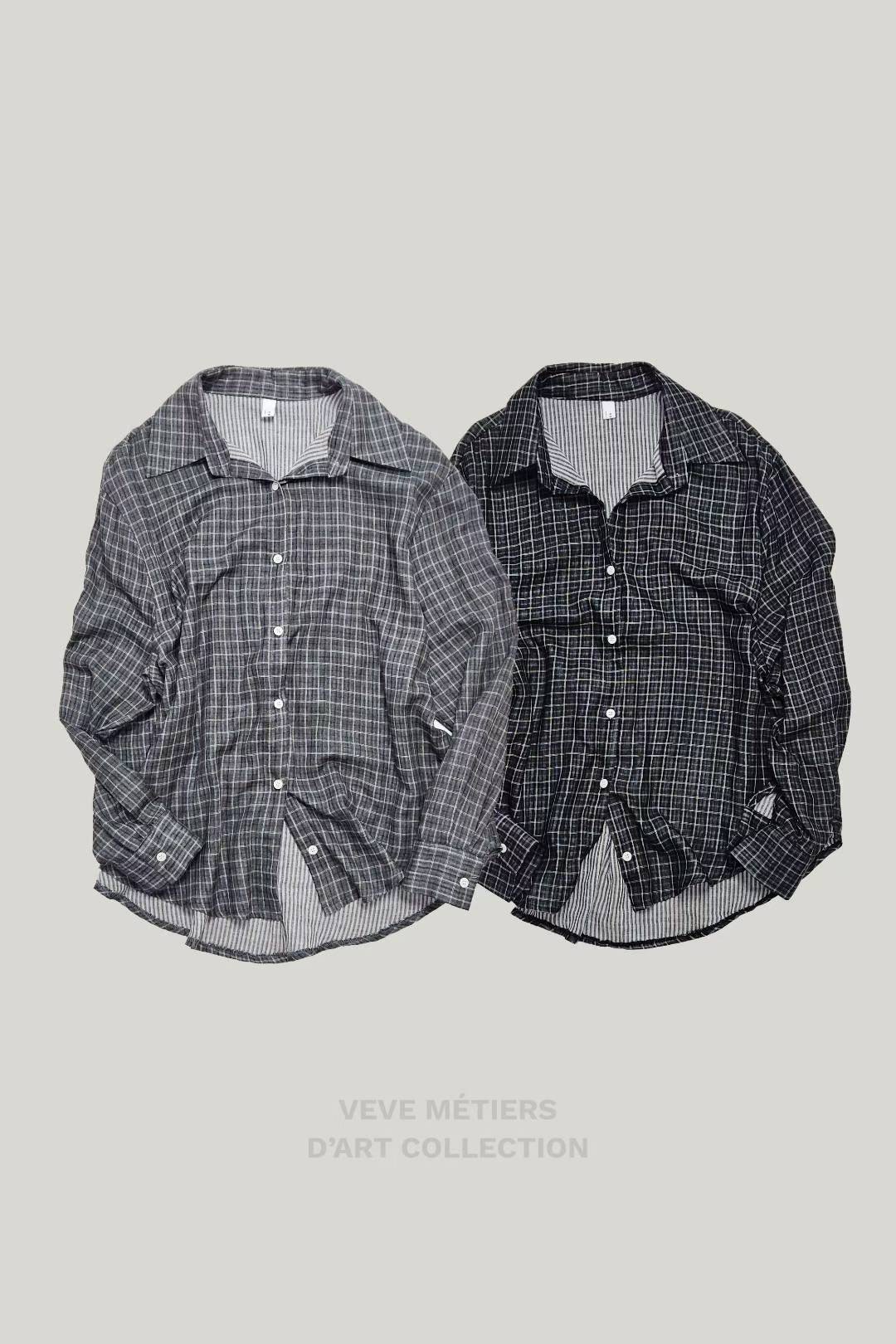 VEVE東大門㊣實拍女士新品25秋冬職業休閑人氣襯衫蕾絲衫雙層VEVE襯衫/蕾絲衫