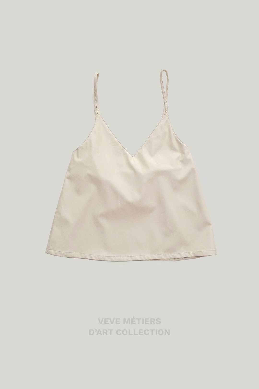 VEVE韓國代購㊣女士新款職業休閑25秋冬推薦真品吊帶背心皮革VEVE吊帶/背心圖色2
