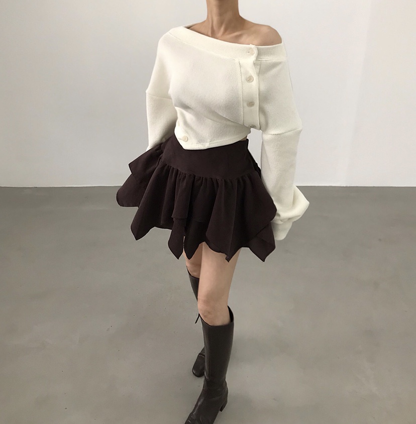2TWO MOON韓國直郵㊣女士新款熱賣25秋冬時尚人氣真品短裙2TWO MOON短裙