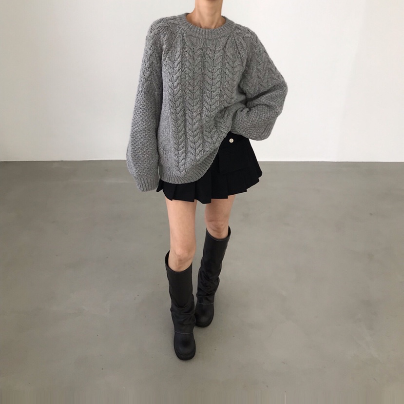 2TWO MOON韓國直郵㊣女士新品人氣真品休閑熱賣職業針織衫2TWO MOON針織衫圖色1