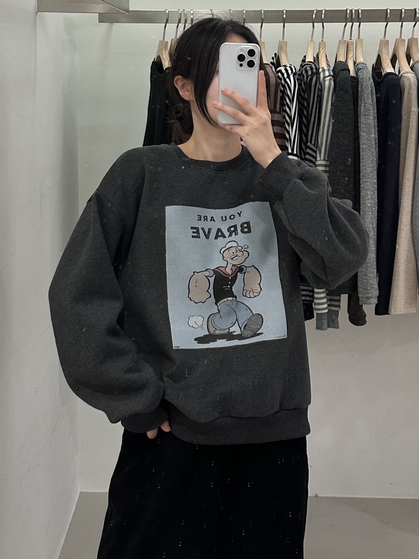 PEPPER-L韓國代購㊣女士新品真品職業25秋冬衛衣大力水手加絨PEPPER衛衣