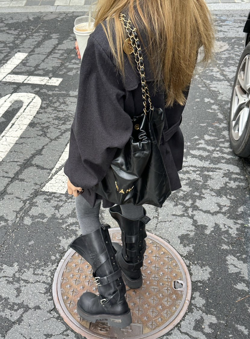 ZEROZERO韓國代購㊣女裝新款推薦時尚人氣連衣裙含腰帶羊毛ZEROZERO連衣裙