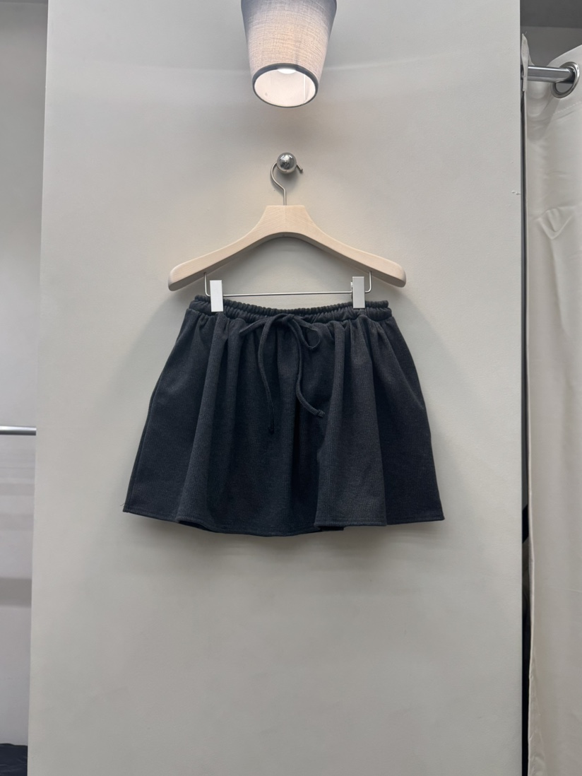 NOTHING韓國直郵㊣女士新品熱賣人氣25秋冬職業休閑短裙系帶NOTHING短裙