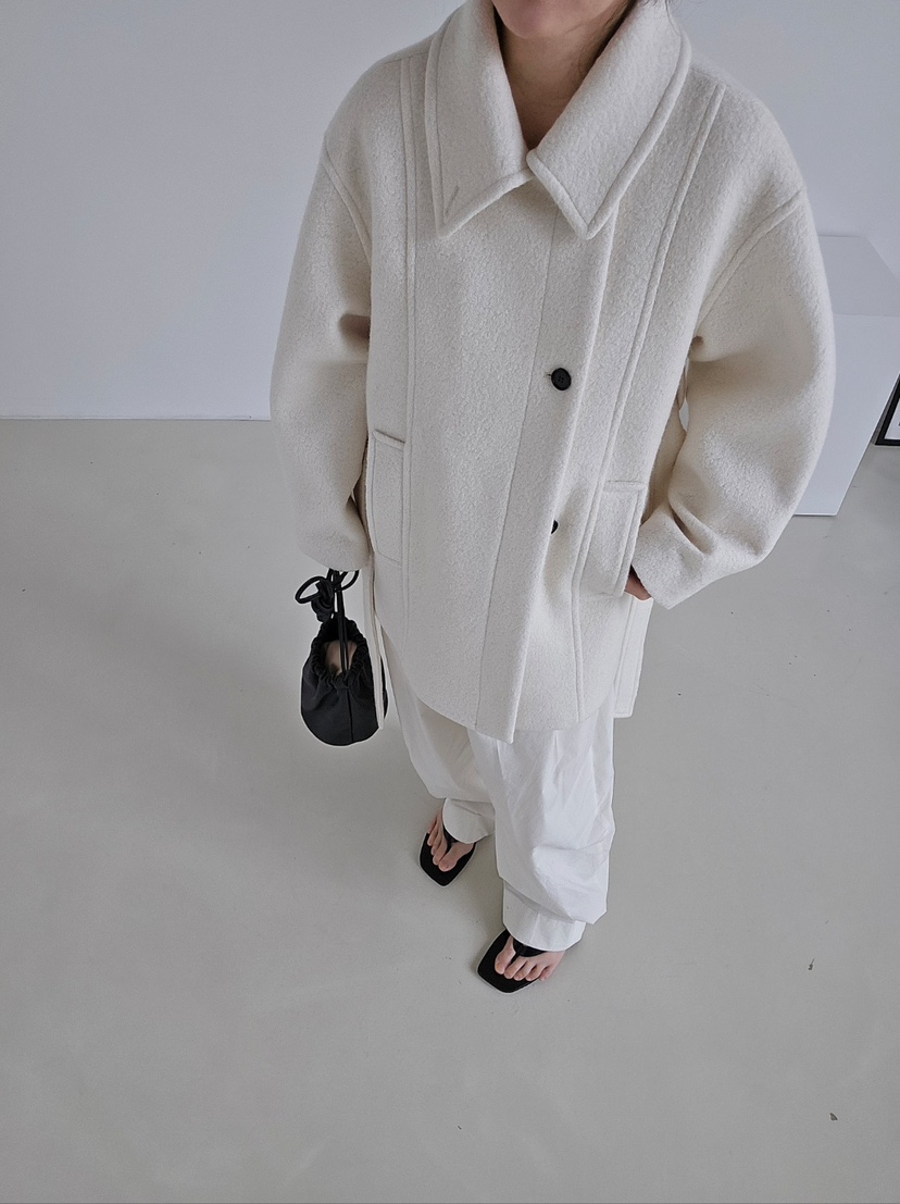 J SHOP韓國代購㊣女裝新款25秋冬職業推薦休閑真品夾克含腰帶J_SHOP夾克