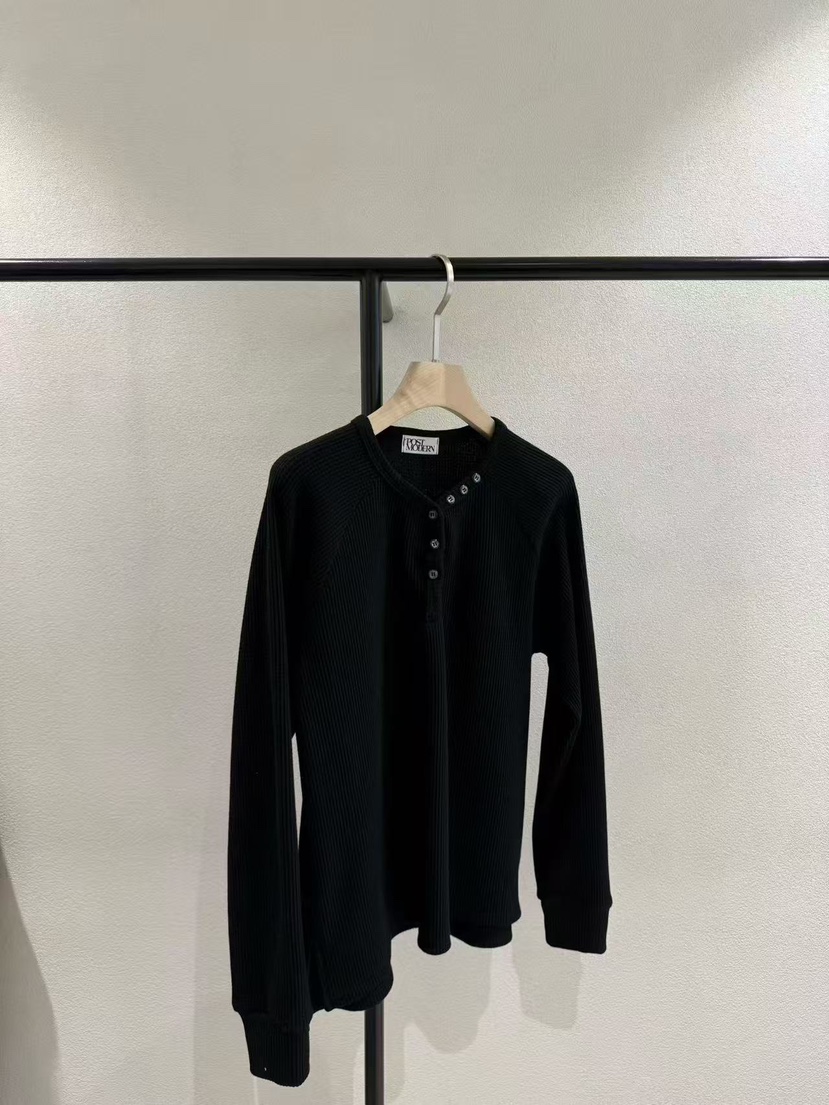 POSTMODERN東大門㊣直郵女士新品熱賣職業真品人氣25秋冬長袖T恤POSTMODERN長袖T恤圖色2
