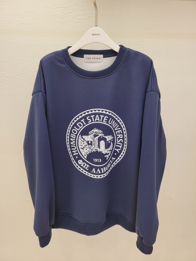 THE OTHER韓國直郵㊣女士新品時尚推薦休閑25秋冬衛衣海軍THE OTHER衛衣圖色2