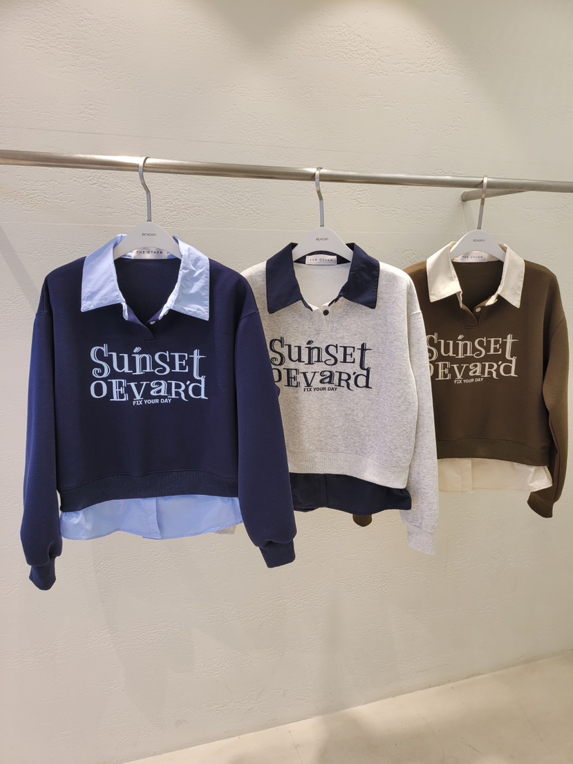 THE OTHER韓國代購㊣女裝新品時尚推薦職業真品衛衣假兩件THE OTHER衛衣