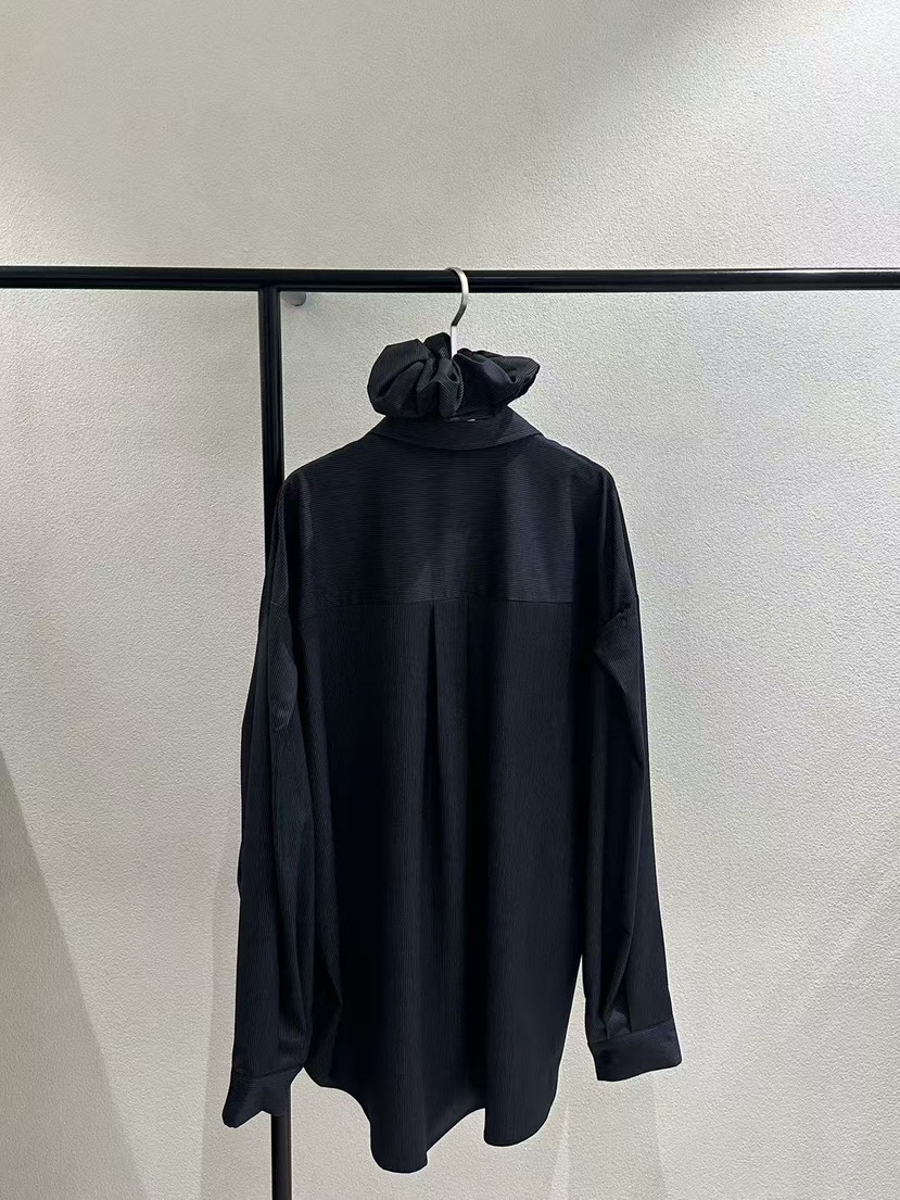 POSTMODERN韓國直郵㊣女裝新品25秋冬襯衫蕾絲衫含頭飾褶皺POSTMODERN襯衫/蕾絲衫