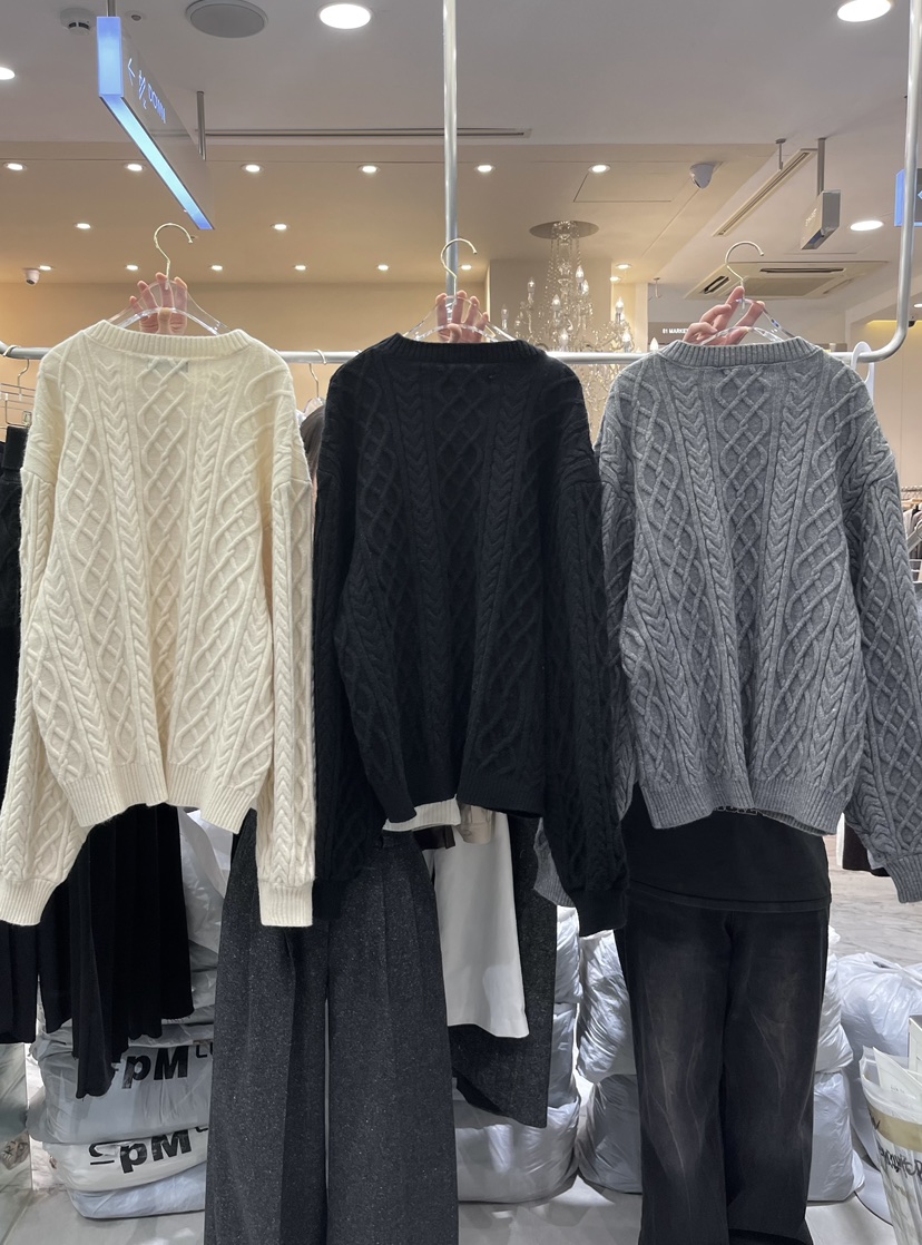 WORK SHOP東大門㊣直郵女士新款休閑25秋冬套裝三件套含圍巾Work_shop套裝