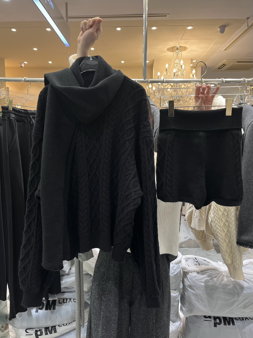 WORK SHOP東大門㊣直郵女士新款休閑25秋冬套裝三件套含圍巾Work_shop套裝圖色3