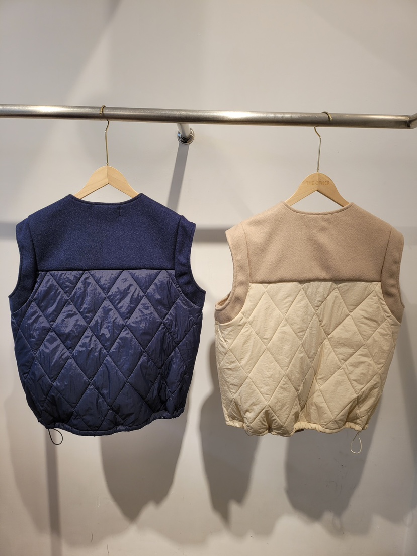THE OTHER東大門㊣實拍女裝新款休閑職業人氣馬甲拼色絎縫THE OTHER馬甲