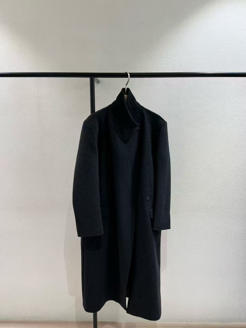 POSTMODERN東大門㊣代購女士新品推薦25秋冬職業人氣長款風衣POSTMODERN長款風衣圖色2黑色