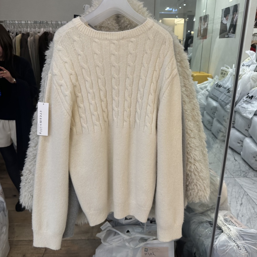 CREAM VILLA東大門㊣代購女士新品休閑毛衣CREAMVILLA毛衣
