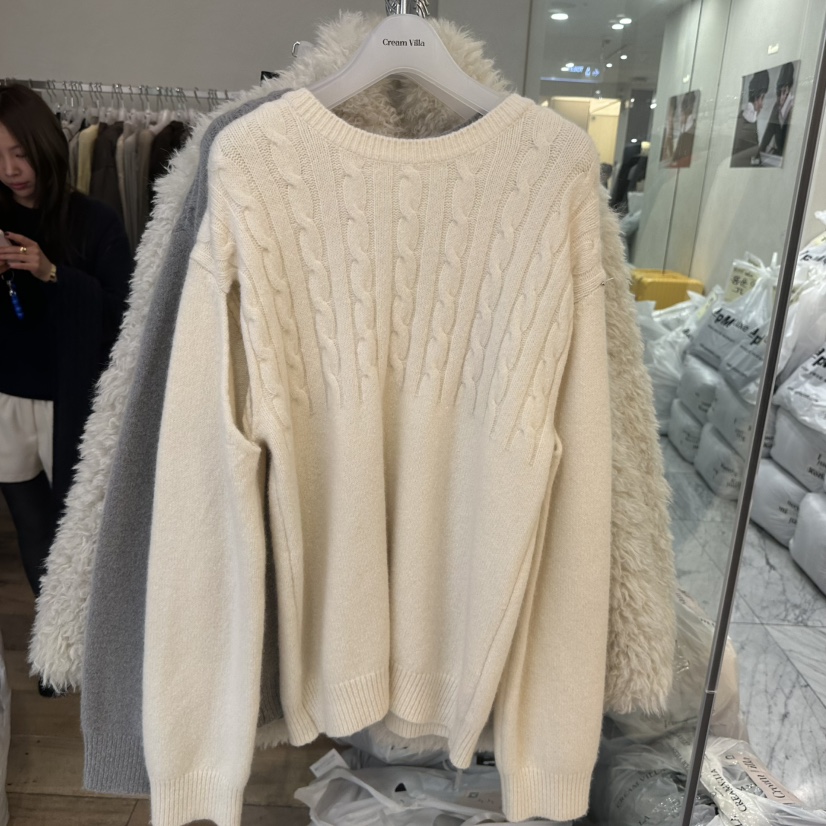 CREAM VILLA東大門㊣代購女士新品休閑毛衣CREAMVILLA毛衣
