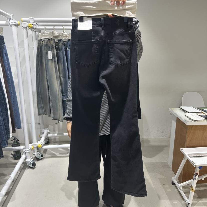 RPM韓國代購㊣女裝新品25秋冬人氣時尚真品休閑熱賣推薦牛仔褲RPM牛仔褲