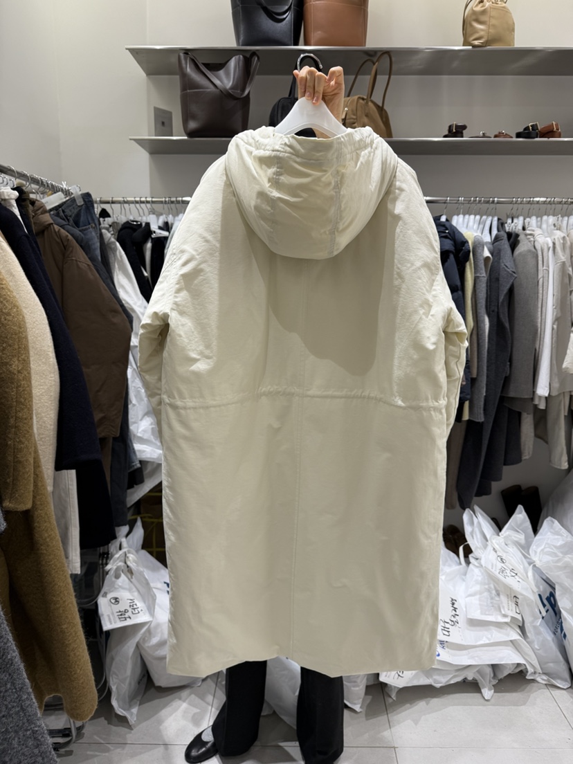 WOOD SAGE東大門㊣實拍女裝新款25秋冬長款羽絨服連帽鵝絨WOOD SAGE長款羽絨服