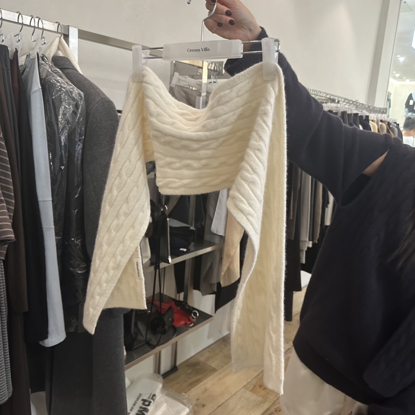 CREAM VILLA東大門㊣直郵女裝新品真品圍巾披肩CREAMVILLA圍巾/披肩