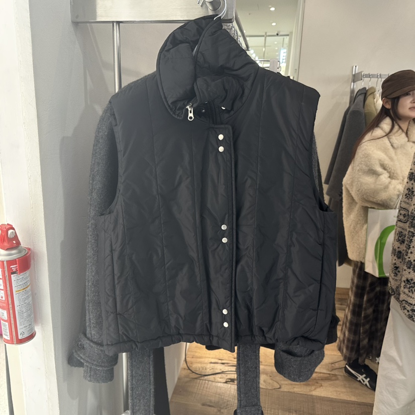 CREAM VILLA東大門㊣實拍女裝新品熱賣馬甲CREAMVILLA馬甲圖色3黑色