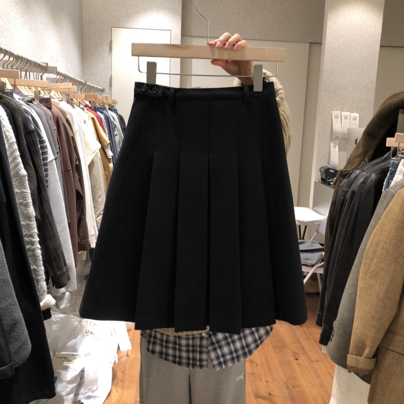 COMELY東大門㊣直郵女士新品25秋冬職業推薦半身裙中短裙羊毛COMELY半身裙/中短裙