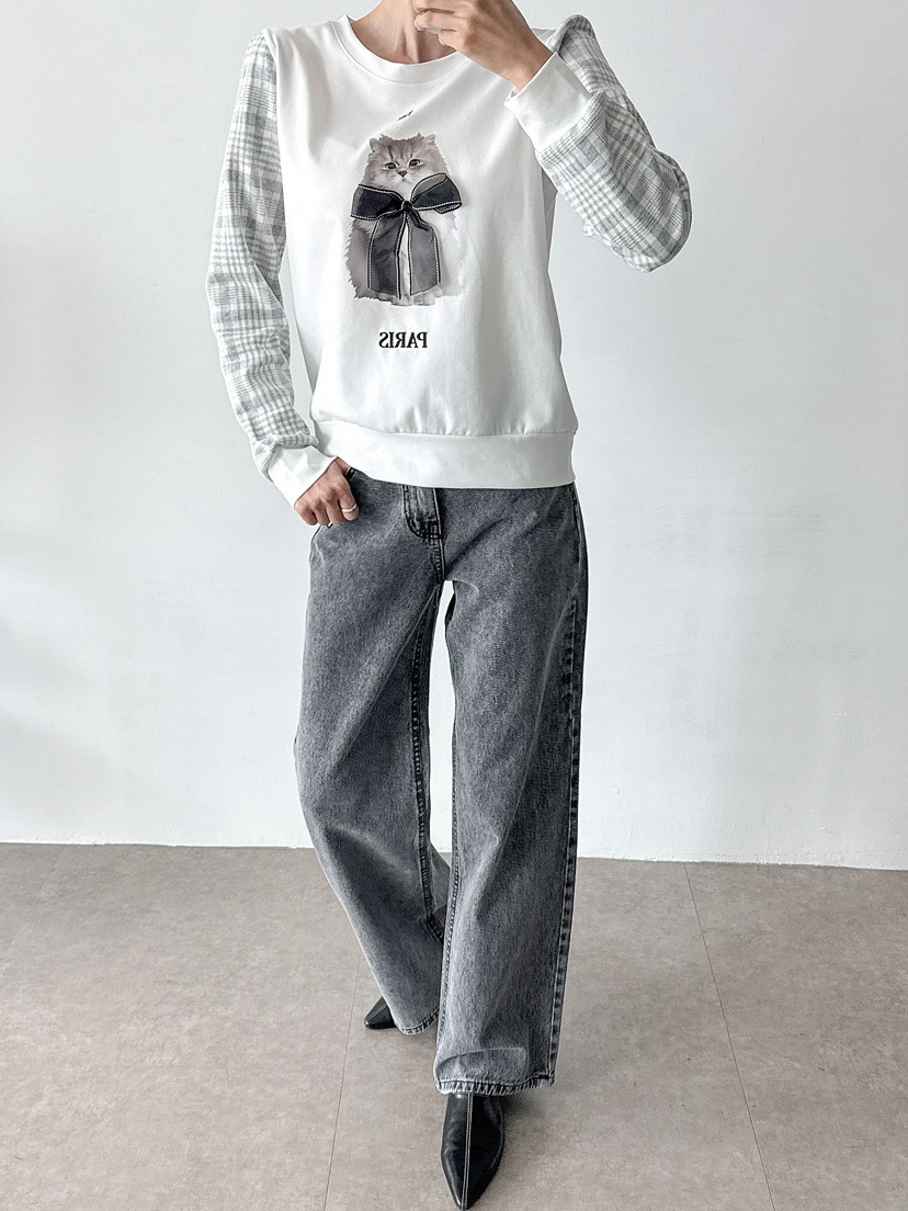 IAAN韓國代購㊣女裝新款職業休閑人氣推薦熱賣25秋冬時尚衛衣iaAn衛衣
