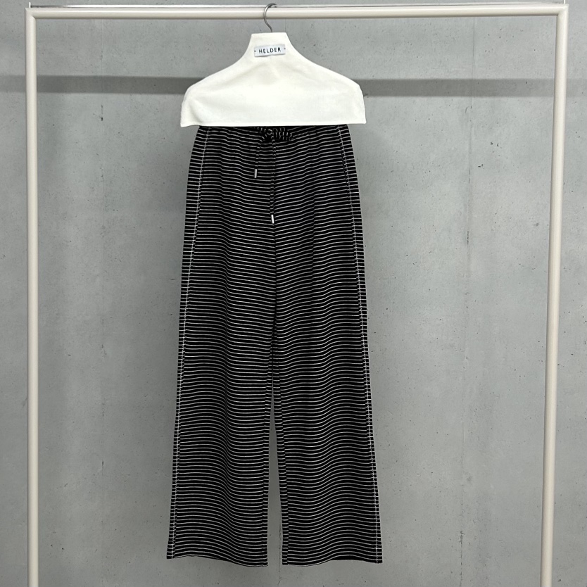 HELDER-P東大門㊣直郵女裝新品職業休閑真品時尚休閑褲條紋HELDER休閑褲