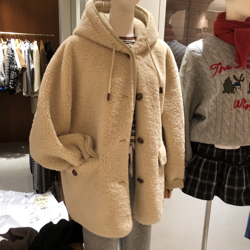 HEBON韓國代購㊣女裝新品職業熱賣推薦人氣休閑真品中長款大衣HEBON中長款大衣圖色2