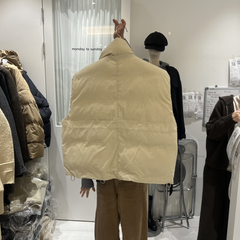 MONDAY TO SUNDAY東大門㊣實拍女裝新款休閑職業馬甲雙面絨MONDAY TO SUNDAY馬甲
