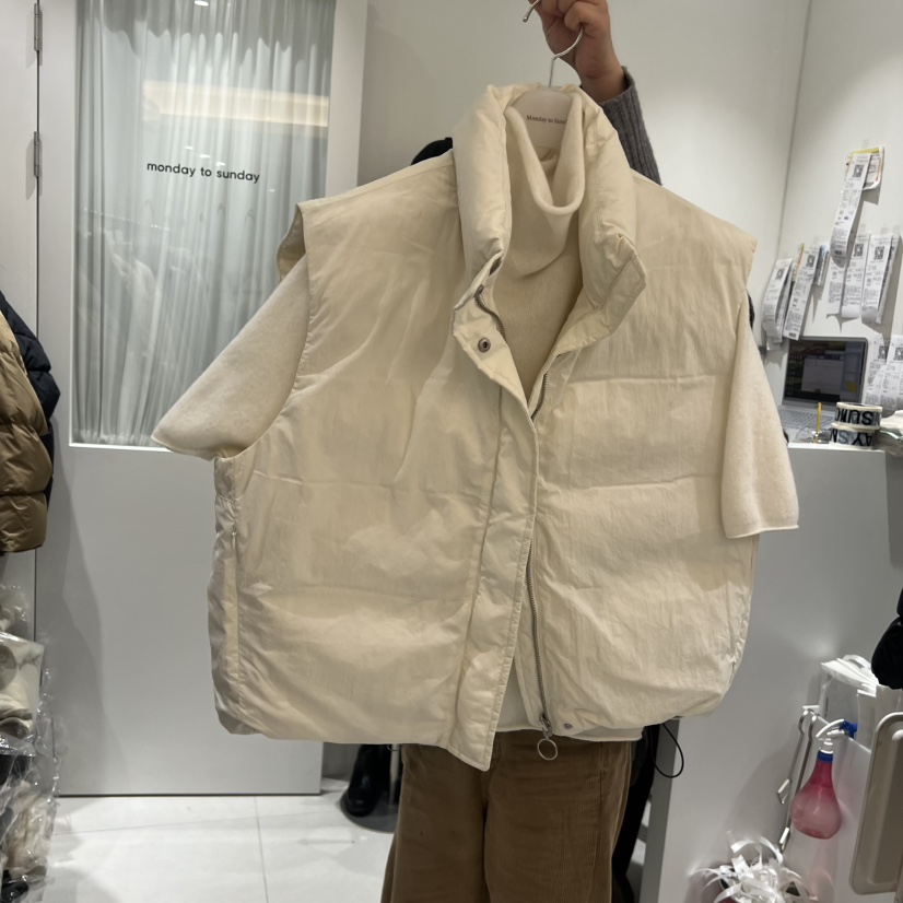 MONDAY TO SUNDAY東大門㊣實拍女裝新款休閑職業馬甲雙面絨MONDAY TO SUNDAY馬甲圖色3