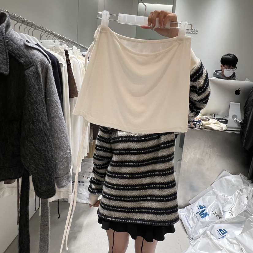 NUESE韓國代購㊣女裝新款休閑職業人氣25秋冬推薦熱賣短裙紐扣NUESE短裙
