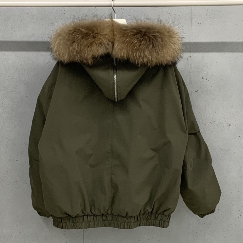 HELDER-P韓國直郵㊣女士新品推薦短款羽絨服拉鏈浣熊填充鴨絨HELDER短款羽絨服