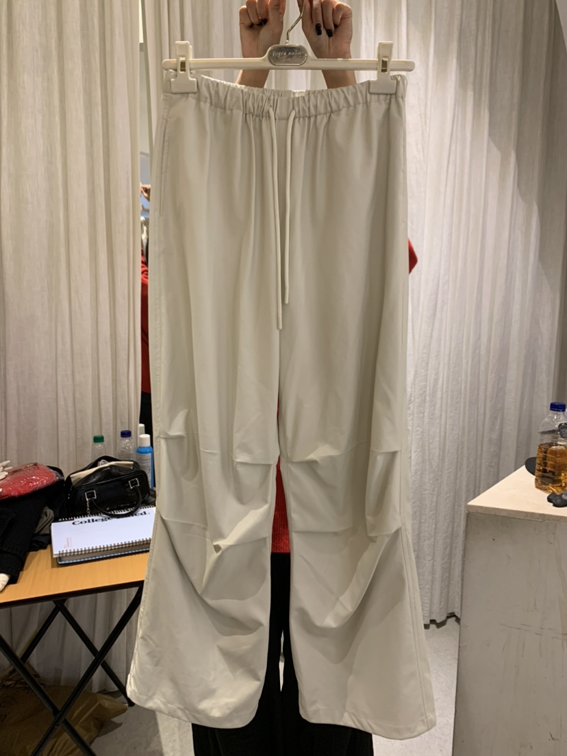 PAPERMOON韓國代購㊣女裝新款真品休閑熱賣職業25秋冬休閑褲皮革paper moon休閑褲圖色2