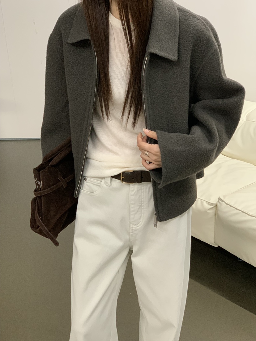 RIVER RAIN東大門㊣代購女士新款真品職業休閑人氣短款大衣RIVER RAIN短款大衣