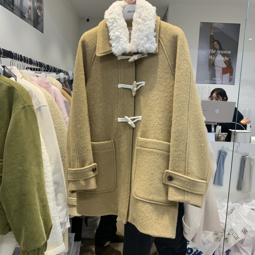 RUMIRU/AWEAR韓國直郵㊣女裝新品休閑時尚人氣熱賣中長款大衣awear/RUMIRU中長款大衣圖色2