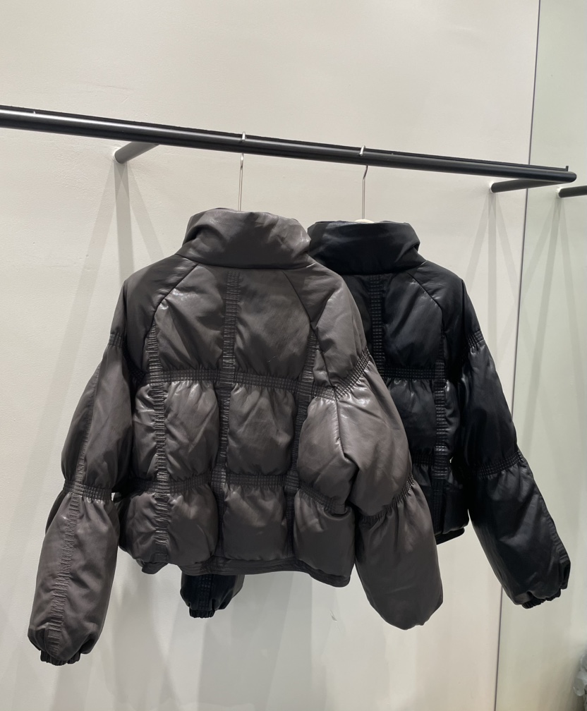 NEOUL韓國直郵㊣女士新品休閑時尚25秋冬推薦真品短款棉服填充NEOUL/ahin雙領標簽短款棉服
