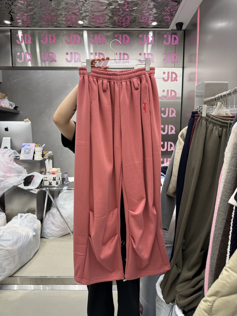 JUDYQUE東大門㊣代購女士新品時尚熱賣真品職業推薦休閑褲刺繡JUDYQUE休閑褲圖色3