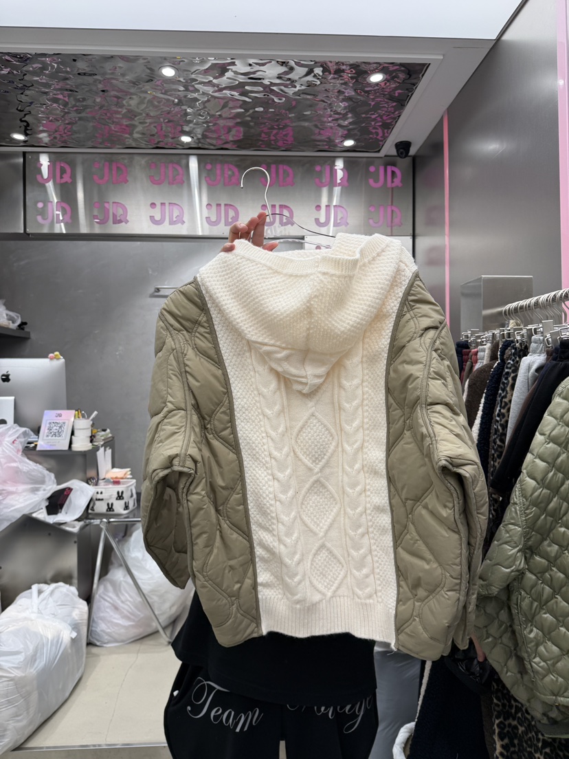 JUDYQUE韓國代購㊣女裝新品25秋冬時尚休閑人氣推薦短款棉服JUDYQUE短款棉服
