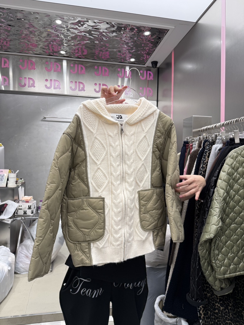 JUDYQUE韓國代購㊣女裝新品25秋冬時尚休閑人氣推薦短款棉服JUDYQUE短款棉服圖色3