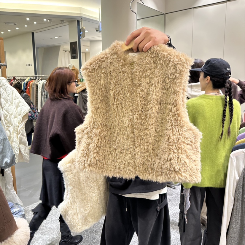 SOF東大門㊣實拍女士新品25秋冬推薦熱賣休閑人氣職業馬甲羊毛SOF馬甲圖色2