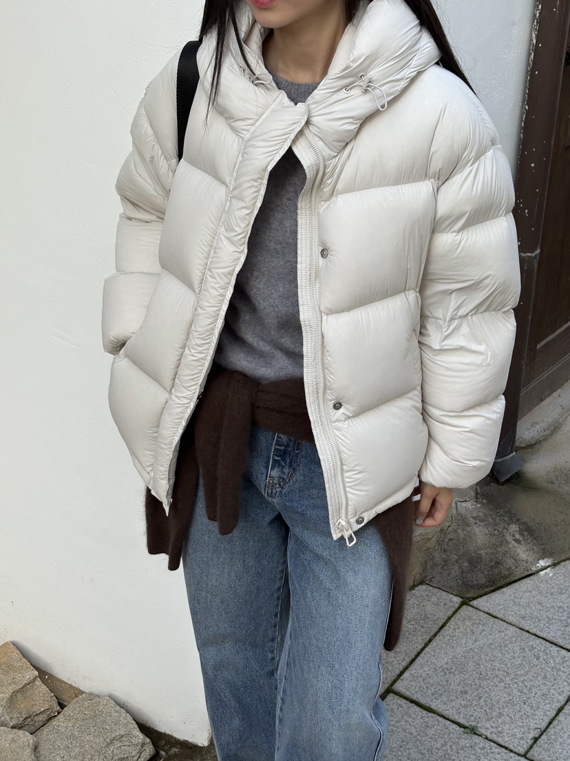 Verbena東大門㊣實拍女士新款真品休閑職業時尚短款羽絨服兜帽Verbena短款羽絨服