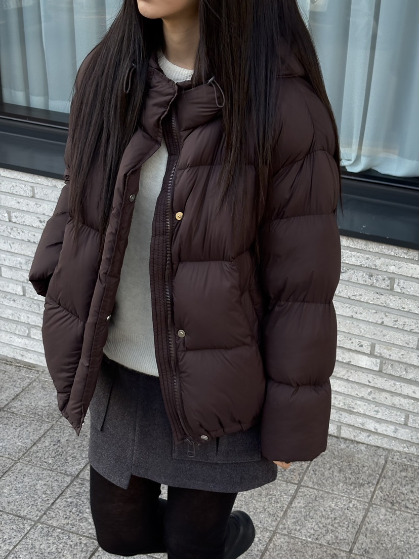 Verbena東大門㊣實拍女士新款真品休閑職業時尚短款羽絨服兜帽Verbena短款羽絨服