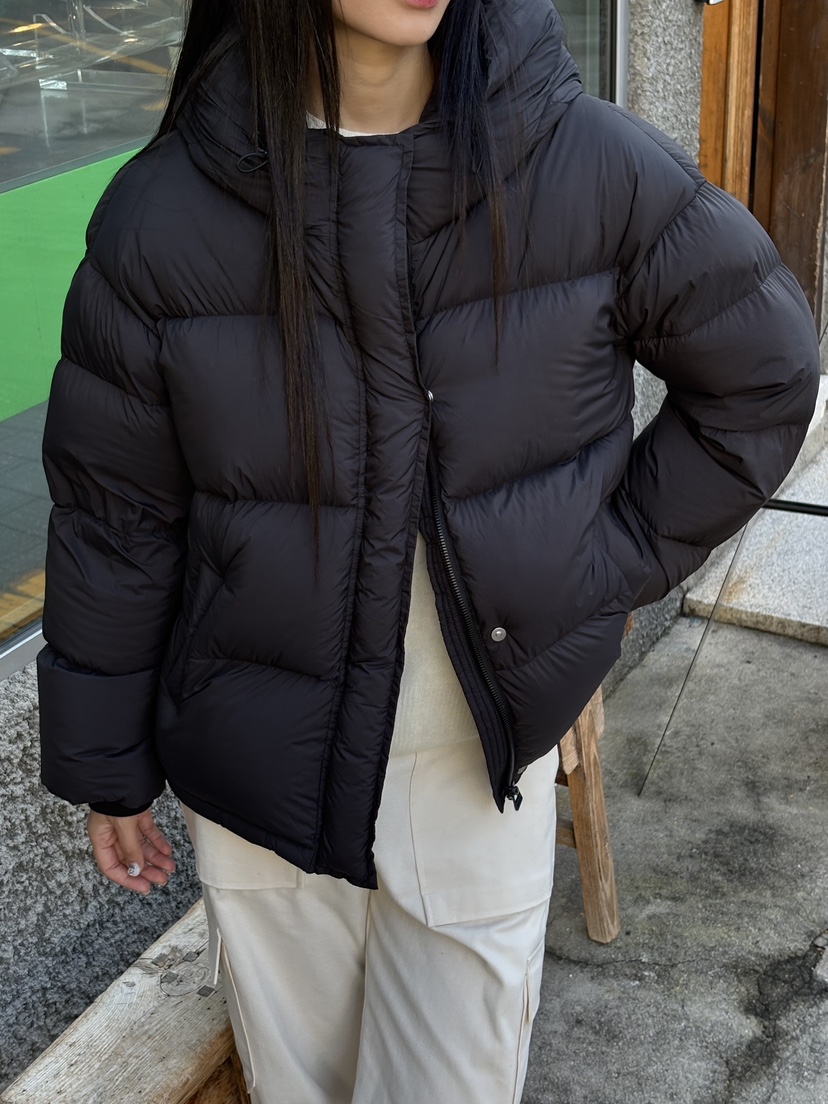 Verbena東大門㊣實拍女士新款真品休閑職業時尚短款羽絨服兜帽Verbena短款羽絨服