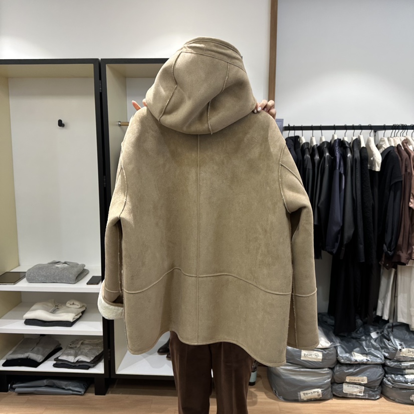 MUYBIEN東大門㊣代購女士新品真品人氣休閑25秋冬中長款大衣MUYBIEN中長款大衣