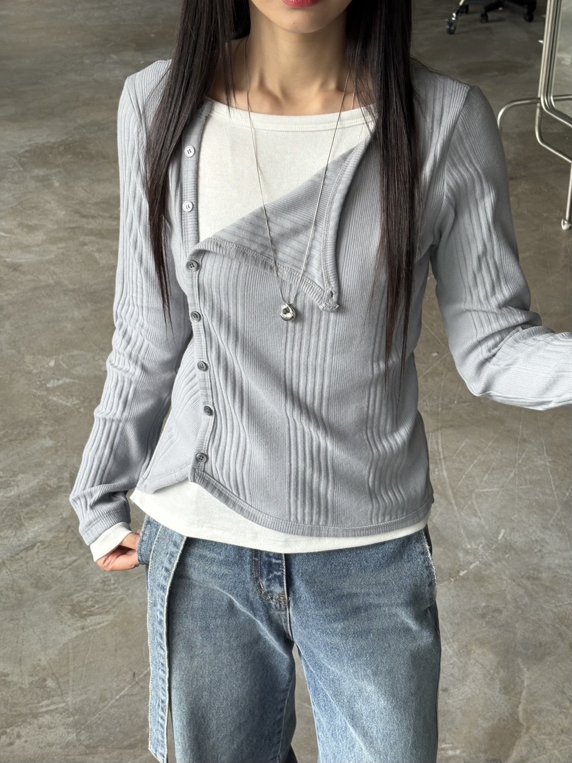 Verbena韓國直郵㊣女士新品熱賣休閑時尚人氣25秋冬長袖T恤Verbena長袖T恤