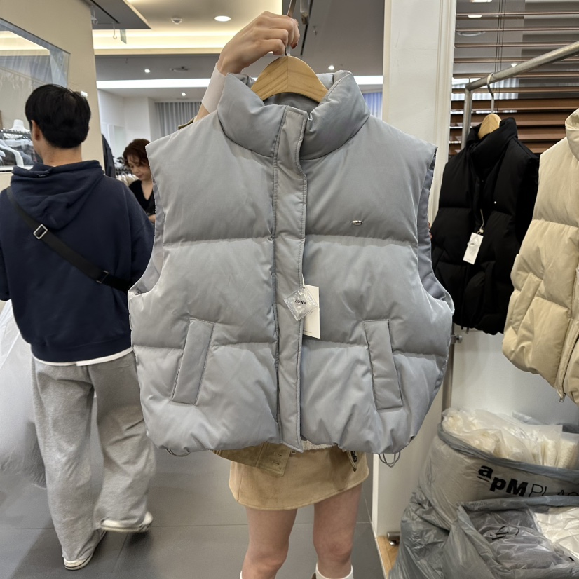 NOWHERE東大門㊣直郵女士新款職業休閑時尚熱賣真品馬甲鴨絨NOWHERE馬甲圖色2
