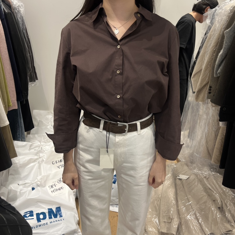 OUR-A東大門㊣直郵女士新品熱賣人氣推薦25秋冬襯衫蕾絲衫棉OUR-A襯衫/蕾絲衫圖色2