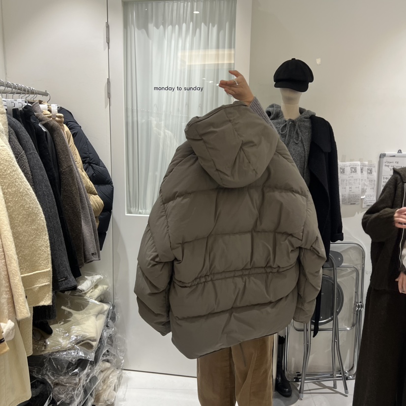 MONDAY TO SUNDAY東大門㊣直郵女裝新品職業短款羽絨服絨MONDAY TO SUNDAY短款羽絨服