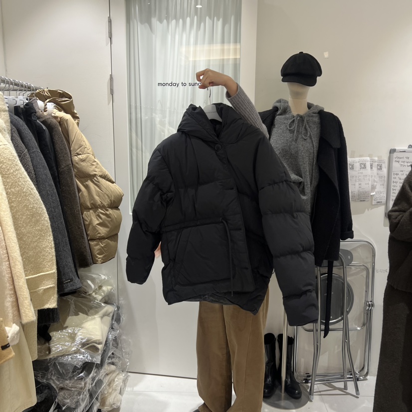 MONDAY TO SUNDAY東大門㊣直郵女裝新品職業短款羽絨服絨MONDAY TO SUNDAY短款羽絨服圖色3