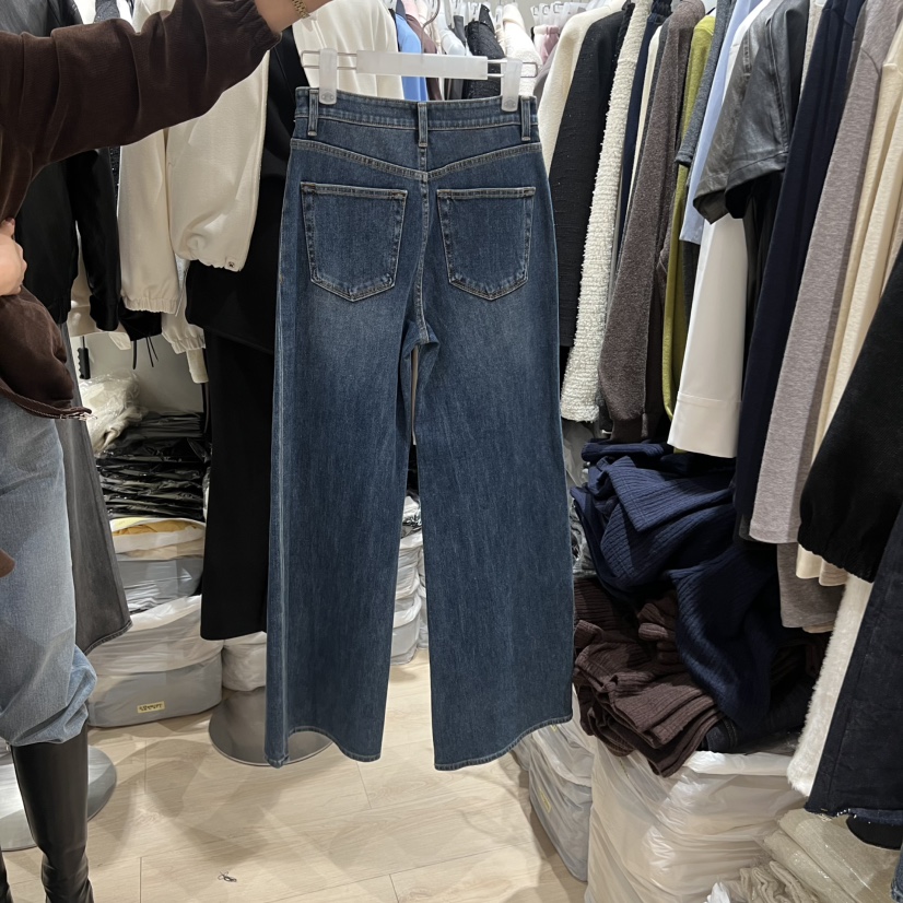 LOVE SOME東大門㊣直郵女士新品職業熱賣時尚牛仔褲雙口袋LOVE SOME牛仔褲