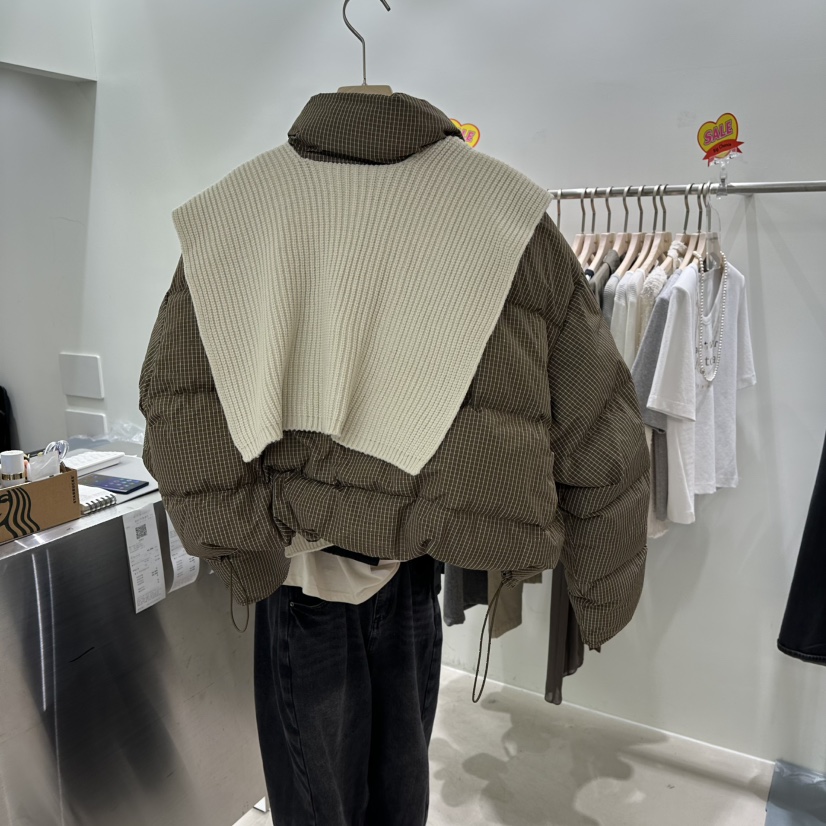 PART3韓國代購㊣女裝新品真品職業人氣短款羽絨服披肩填充絨Part.3短款羽絨服