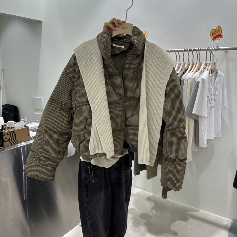 PART3韓國代購㊣女裝新品真品職業人氣短款羽絨服披肩填充絨Part.3短款羽絨服